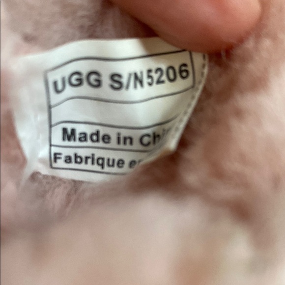 UGG Infant Toddler Sz S 5 Girls Pink Sheepskin Boots Winter Warm Sherpa Leather - Picture 8 of 8